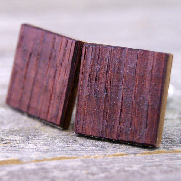 Wine Barrel Oak Wood Cufflinks