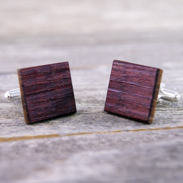 Wine Barrel Oak Wood Cufflinks