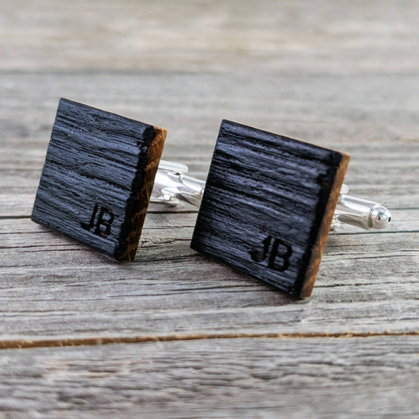 Personalized Bourbon Barrel Cuff links
