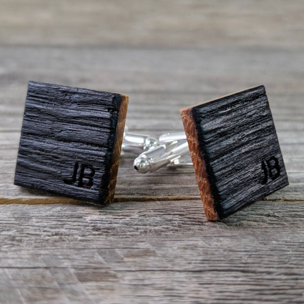 Personalized Bourbon Barrel Cuff links