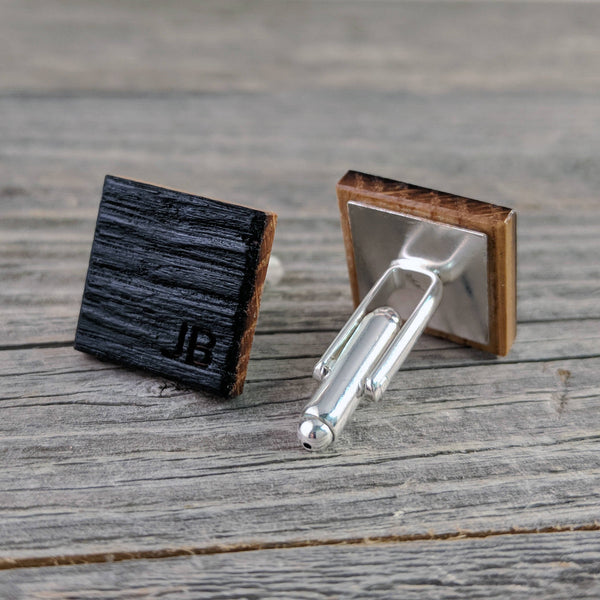 Personalized Bourbon Barrel Cuff links