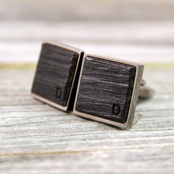 Personalized Bourbon Barrel Cufflinks/Personalized Groomsmen Gifts/Rustic Wedding/Groomsmen Gift/Anniversary Gift/Gift for Dad
