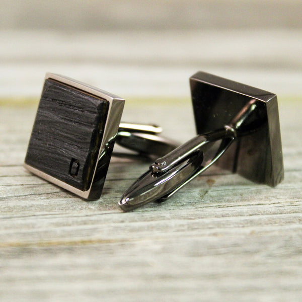 Personalized Bourbon Barrel Cufflinks/Personalized Groomsmen Gifts/Rustic Wedding/Groomsmen Gift/Anniversary Gift/Gift for Dad