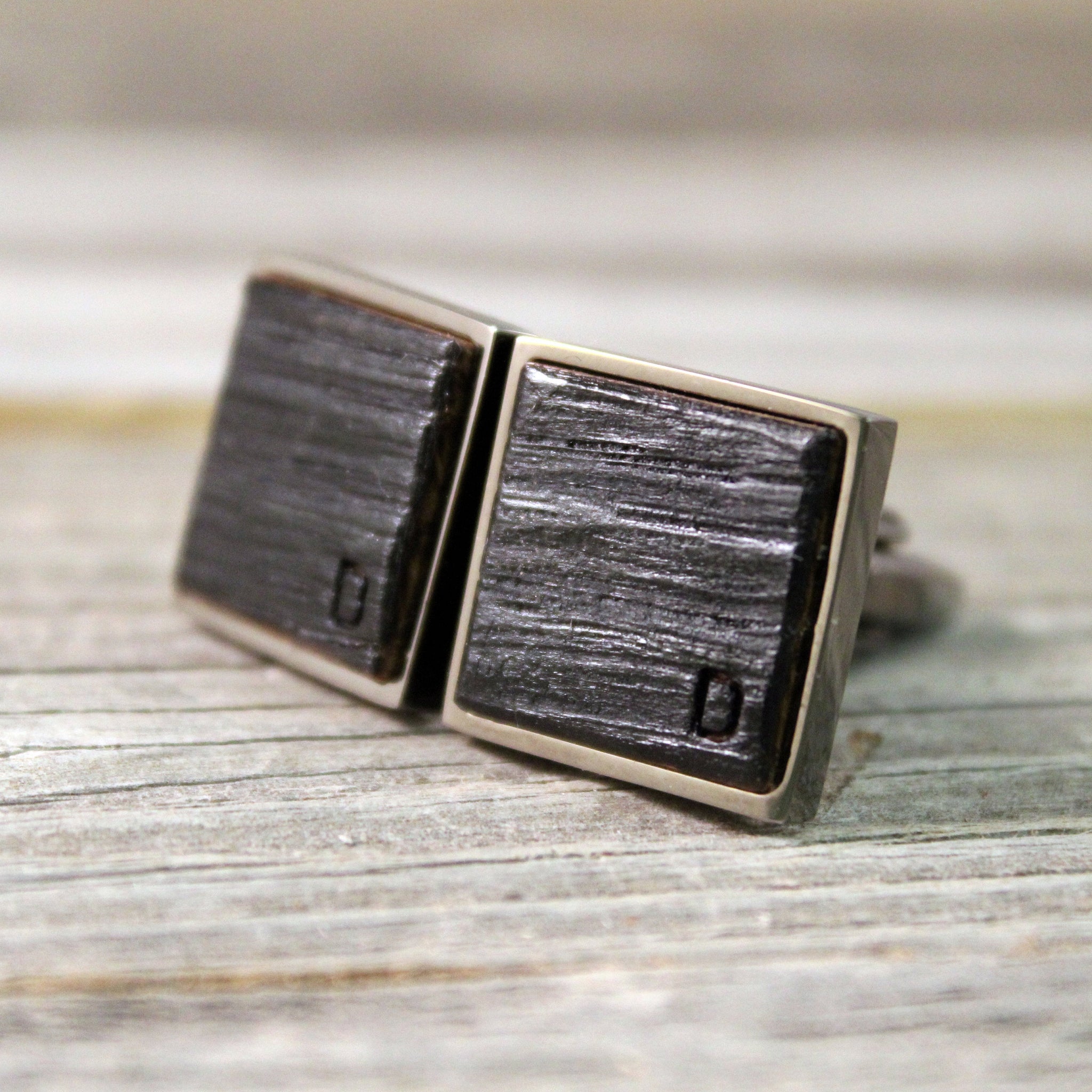 Personalized Bourbon Barrel Cufflinks/Personalized Groomsmen Gifts/Rustic Wedding/Groomsmen Gift/Anniversary Gift/Gift for Dad