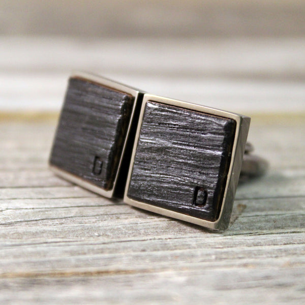 Personalized Bourbon Barrel Cufflinks/Personalized Groomsmen Gifts/Rustic Wedding/Groomsmen Gift/Anniversary Gift/Gift for Dad