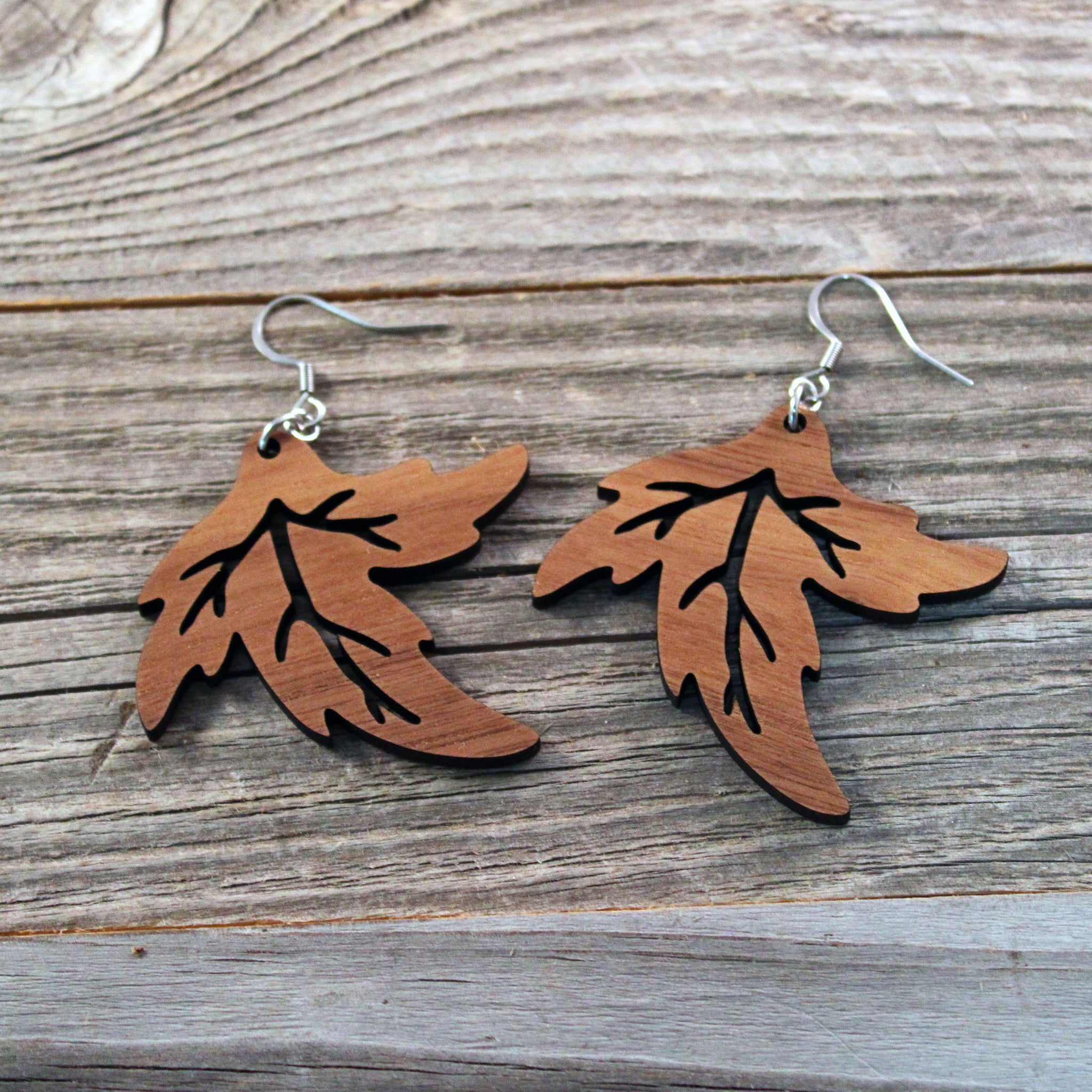 Large discount wooden earrings