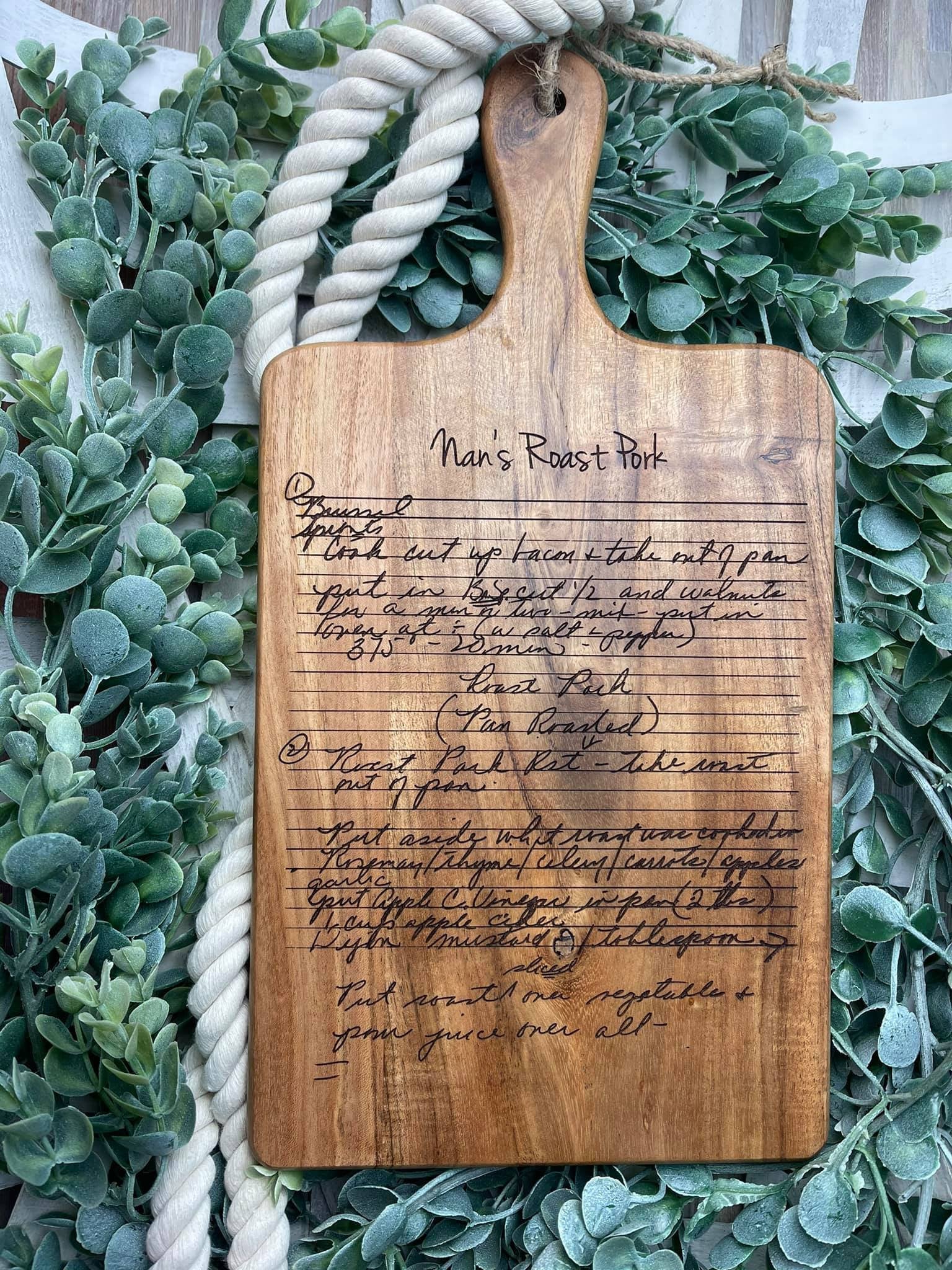 DIY Etched Cutting Board, The Perfect Gift