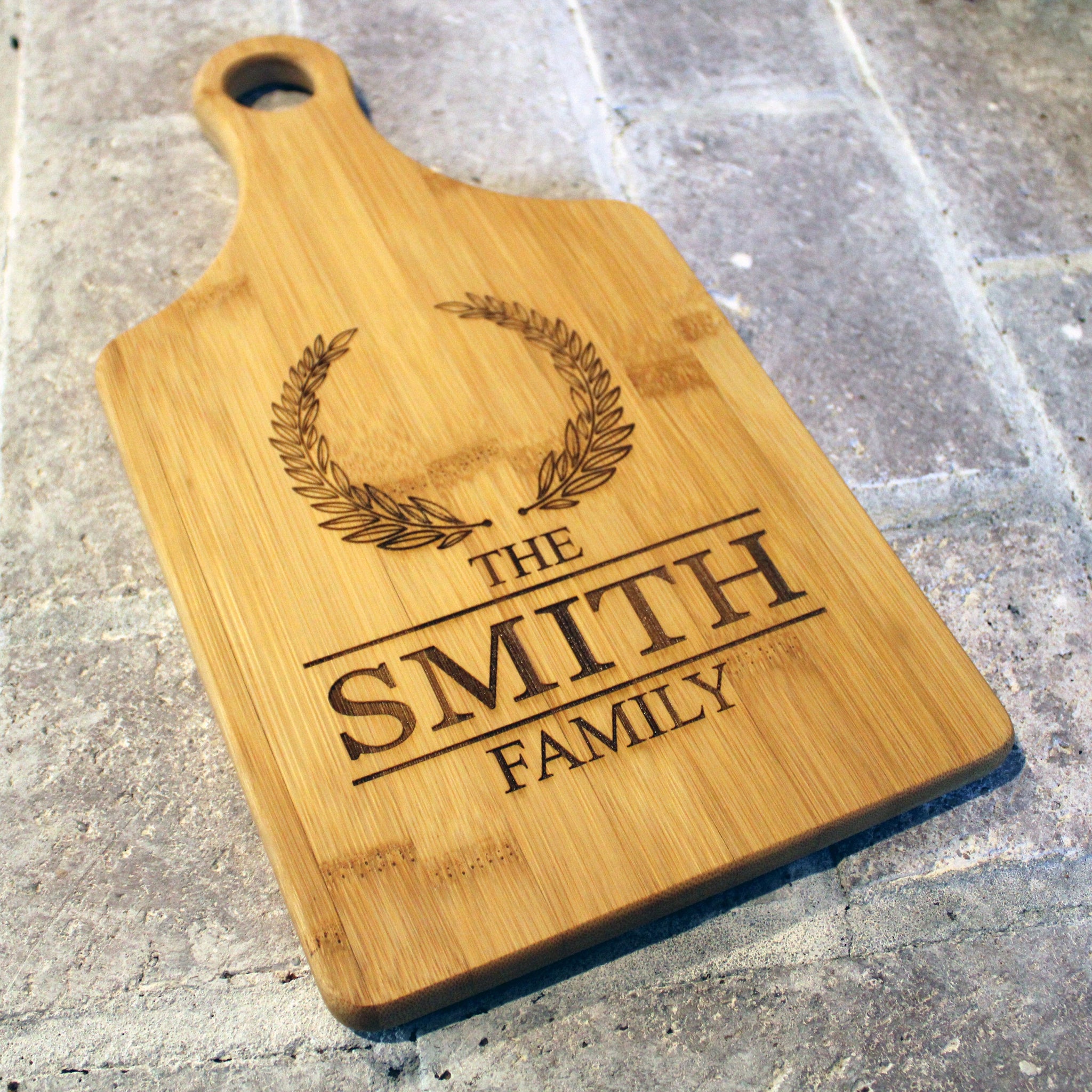 Personalized Monogram Cutting Board/Monogrammed Paddle Cutting Board/Engraved Cutting Board/Wedding Gift/Housewarming Gift