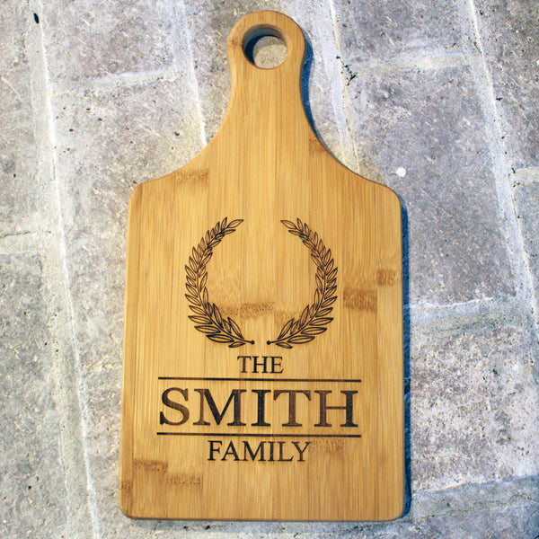 Personalized Monogram Cutting Board/Monogrammed Paddle Cutting Board/Engraved Cutting Board/Wedding Gift/Housewarming Gift