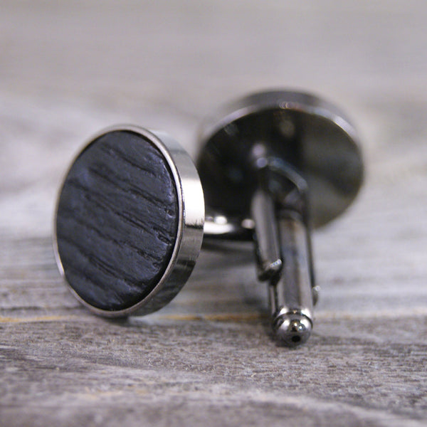 Bourbon Barrel Manly and Rustic Cufflinks